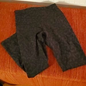 Lululemon Align 23" Crop Black and Muted Gray